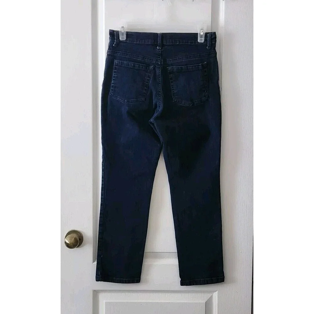 Gloria Vanderbilt Amanda Womens Straight Leg High-Rise Jeans Pants Blue 8‎ Short